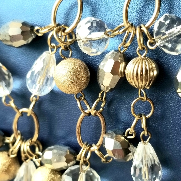 Erica Lyons Five Level Tiered Crystal Necklace NWT - Picture 3 of 12